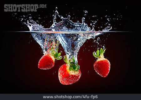 
                Erfrischung, Erdbeeren, Splash                   
