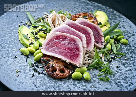 
                Asiatische Küche, Thunfisch, Abendessen, Fine Dining                   