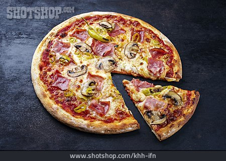 
                Pizza, Schinkenpizza                   