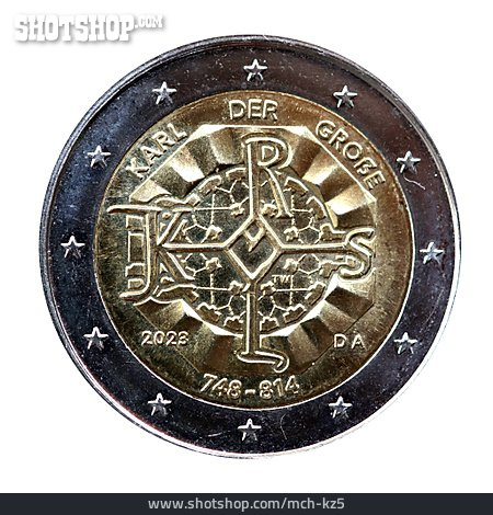 
                2 Euro, Karl Der Große, Gedenkmünze                   