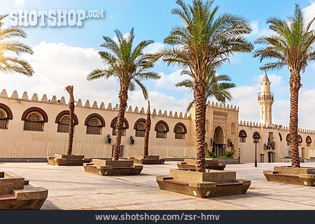 
                Platz, Altstadt, Sitzbank, Kairo                   