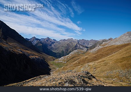 
                Berglandschaft, Pyrenäen, Valle De Otal                   