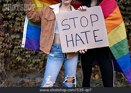 
                Regenbogenfahne, Lgbtq, Aktivismus, Stop Hate                   