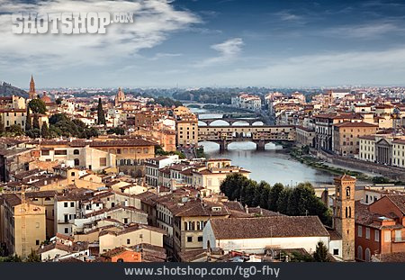 
                Altstadt, Florenz, Ponte Vecchio, Arno                   