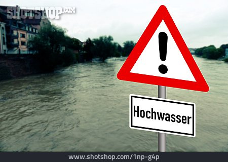 
                überschwemmung, Warnung, Hochwasser                   