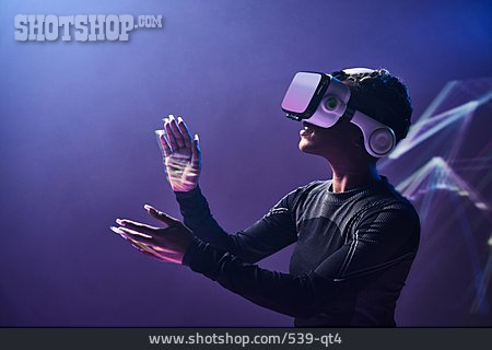 
                Virtuelle Realität, Erkunden, Videobrille                   