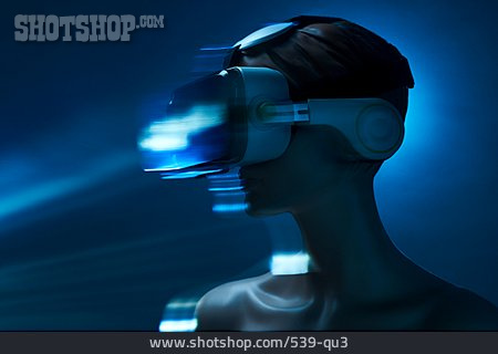 
                Künstlich, Schaufensterpuppe, Virtuelle Realität, Futuristisch, Videospiel, Verschwommen                   