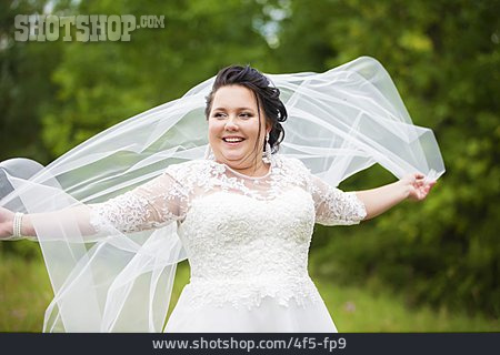 
                Braut, Hochzeitskleid, Plus-size-model                   