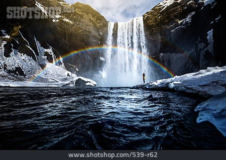 
                Wasserfall, Island, Skógafoss                   