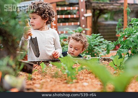 
                Kinder, Gärtnern                   