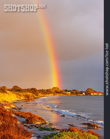 
                Regenbogen, Ostseeküste, Møn                   