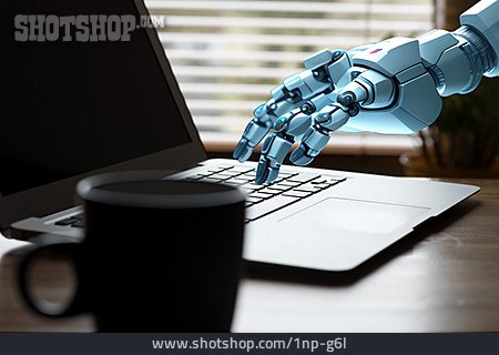 
                Laptop, Roboter, User, Ki                   