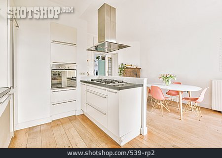 
                Küche, Holzboden, Esszimmer, Open Plan                   