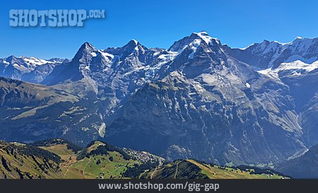 
                Berglandschaft, Berner Alpen, Alpenlandschaft                   