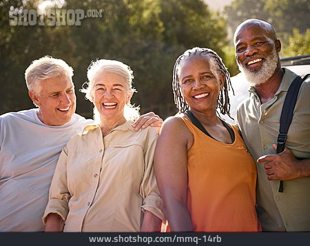 
                Senioren, Ausflug, Freunde, Gruppenbild                   