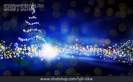 
                Leuchten, Weihnachtsbaum, Bokeh                   