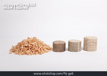 
                Brennstoff, Holzspäne, Holzbrikett                   