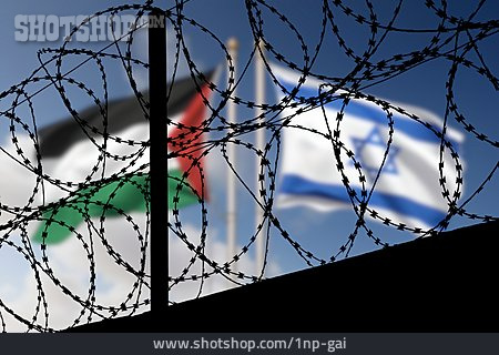 
                Grenze, Israel, Palästina, Nahostkonflikt                   