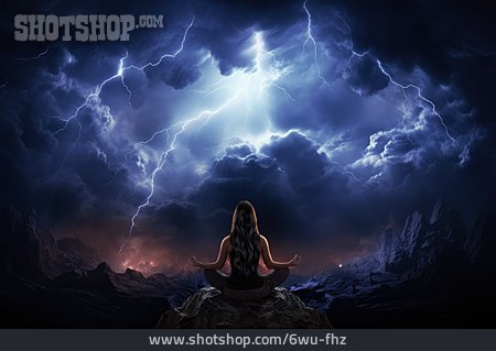 
                Gewitter, Energie, Meditation, Blitz                   