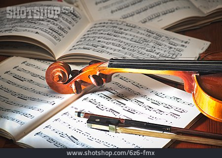 
                Violine, Notenblatt                   