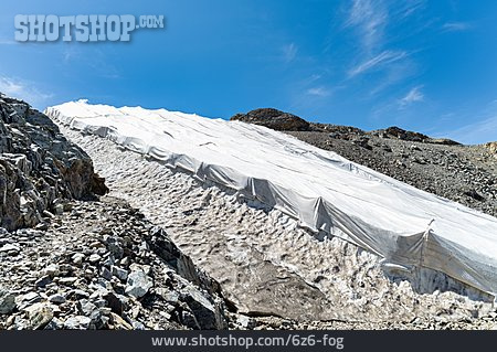 
                Gletscher, Gletscherschmelze, Abdeckung                   