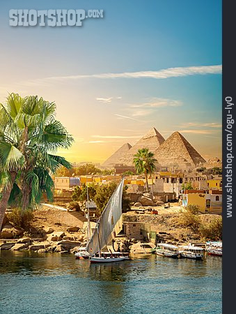 
                ägypten, Pyramiden, Nil                   