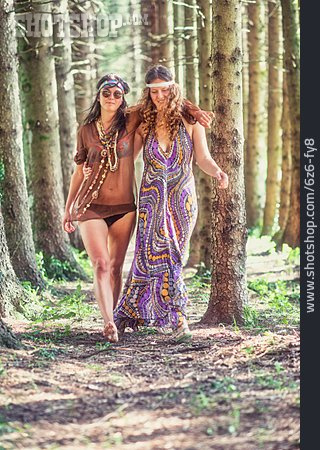 
                Mode, Freundinnen, Hippie                   