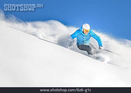 
                Skifahren, Abfahrtski                   