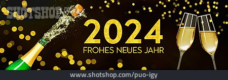 
                Neujahr, Frohes Neues Jahr, 2024                   