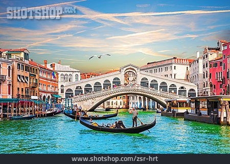 
                Gondel, Venedig, Rialtobrücke                   