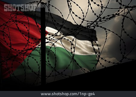 
                Grenzzaun, Palästina, Gazastreifen                   
