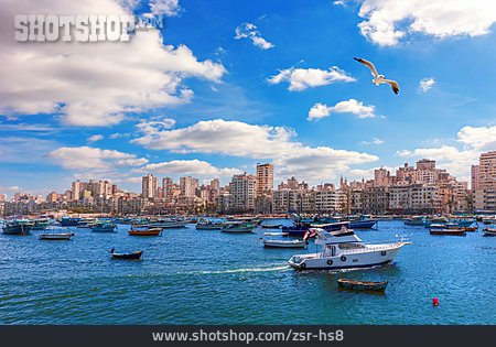 
                Küste, Hafen, Boote, Alexandria                   