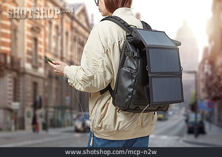 
                Backpack, Recharge, Solar Panel, Smart Phone                   