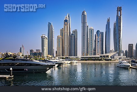 
                Skyline, Hafen, Dubai                   