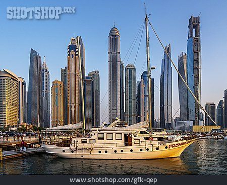 
                Hafen, Segelboot, Dubai                   