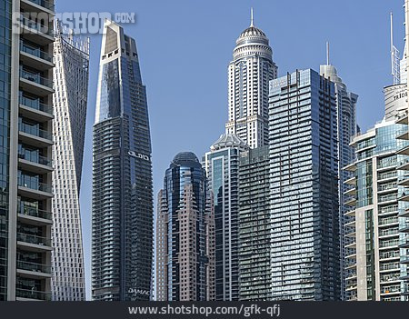 
                Wolkenkratzer, Dubai, Dubai Marina                   