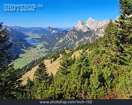 
                Tannheimer Tal, Allgäuer Alpen, Haldensee                   
