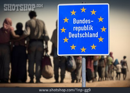
                Bundesrepublik Deutschland, Flüchtlingskrise, Zuwanderung                   