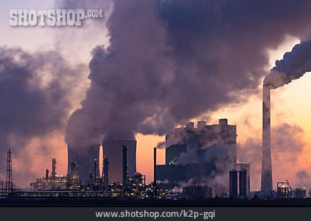 
                Umweltverschmutzung, Kohlekraftwerk, Smog                   