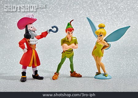 
                Spielfigur, Peter Pan, Captain Hook, Tinker Bell, Merchandising                   
