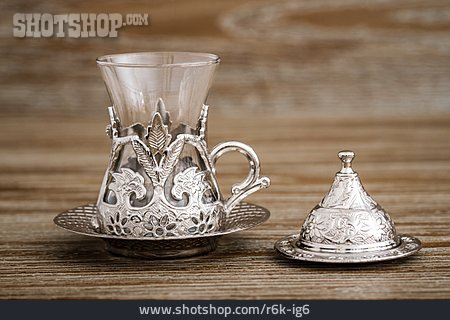 
                Teetasse, Silbern, Orientalisch                   