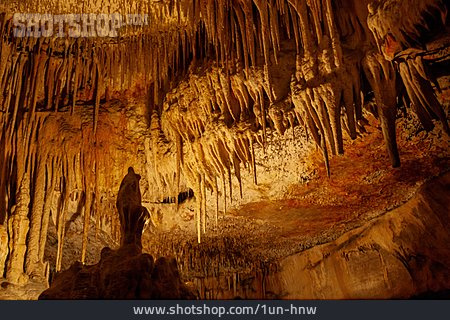 
                Tropfsteinhöhle, Stalaktit, Coves Del Drac                   