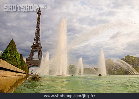 
                Paris, Eiffelturm, Jardins Du Trocadéro                   