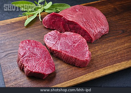 
                Mager, Rohes Fleisch, Sirloin Steak                   