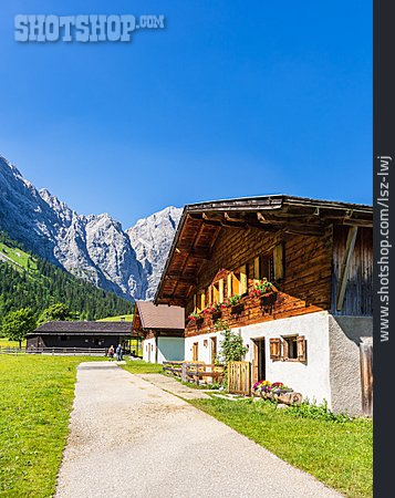 
                Alpen, Bauernhof, Tirol                   