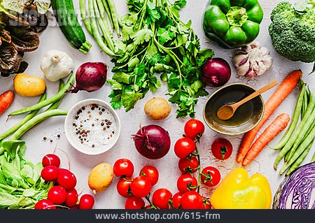 
                Gesunde Ernährung, Gemüse, Kochzutaten                   