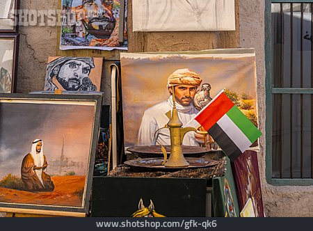 
                Kunst, Marktstand, Dubai                   