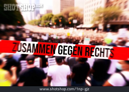
                Deutschland, Protest, Zusammen Gegen Rechts                   