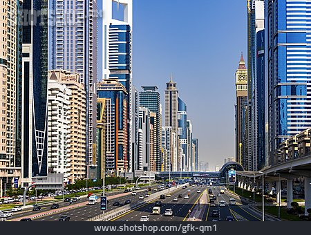 
                Bürogebäude, Dubai, Stadtautobahn                   