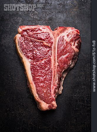 
                Fleisch, Rindersteak, T-bone-steak                   